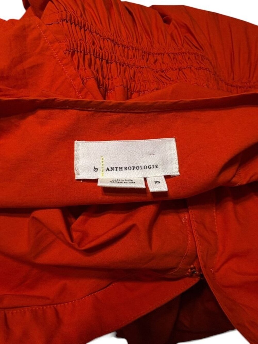 Anthropologie Somerset Maxi Dress XS Tomato Red Orange Riviera Tiered Boho - Picture 6 of 7